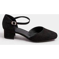 Yours Extra Wide Fit 2-Part Mary-Janes - Black