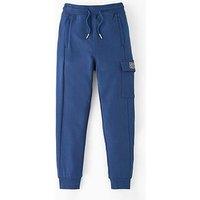 Calvin Klein Jeans Boys Terry Season Graphic Jog Pants - Blue