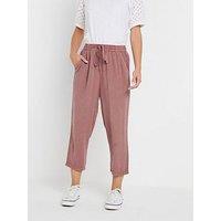 M&Co Petite Petite Acid Wash Crop Trouser