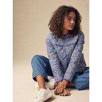M&Co Quilted Jacket - Blue