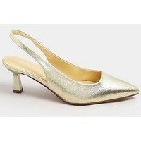 Yours Extra Wide Fit Slingback Heels