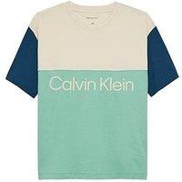 Calvin Klein Jeans Boys Colour Block Short Sleeve T-Shirt - Multi