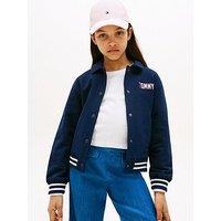 Tommy Hilfiger Girls Bomber Sweatshirts - Navy