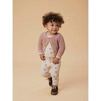 Lil Atelier Baby Girls Bow Print Leggings - Light Pink