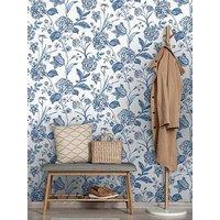 Rasch Amelie Hydrangea Wallpaper In Blue And White