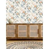 Rasch Amelie Chinoiserie Wallpaper In Orange/Blue