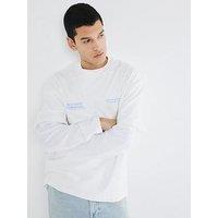River Island Rue Saint Wordy T-Shirt - White
