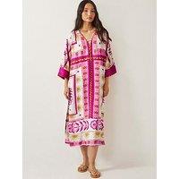 Monsoon Tina Maxi Kaftan - Pink
