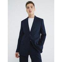River Island Tailored Kez Suit Jacket - Navy
