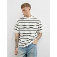 River Island Ottoman Stripe T-Shirt - White