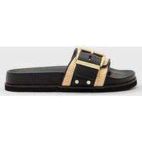 Allsaints Ellie Raffia Slider - Light Brown