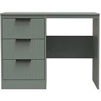 Swift Nevada Ready Assembled 3 Drawer Desk/Dressing Table - Green