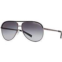 Armani Exchange 0Ax2002 Pilot Sunglasses-Black