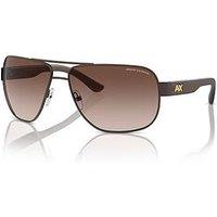 Armani Exchange 0Ax2012S Pilot Sunglasses- Brown
