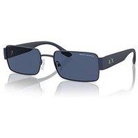 Armani Exchange 0Ax2052S Rectangle Sunglasses-Navy