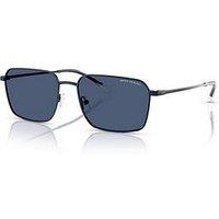 Armani Exchange 0Ax2053S Rectangle Sunglasses-Navy