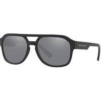 Armani Exchange 0Ax4074S Rectangle Sunglasses-Black