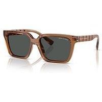 Armani Exchange 0Ax4147S Square Sunglasses-Light Brown