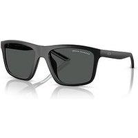 Armani Exchange 0Ax4149Su Square Sunglasses- Black