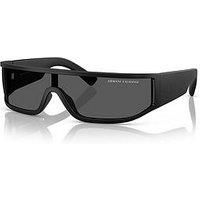 Armani Exchange 0Ax4153Su Irregular Sunglasses- Black
