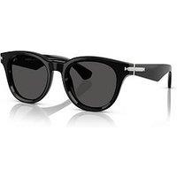 Burberry 0Be4439 Round Sunglasses-Black