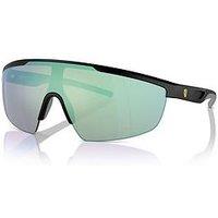 Ferrari Scuderia 0Fz6005U Rectangle Sunglasses- Black