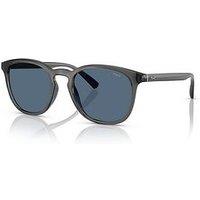 Polo Ralph Lauren 0Ph4222U Round Sunglasses- Grey
