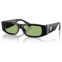 Versace 0Ve4476U Rectangle Sunglasses-Black