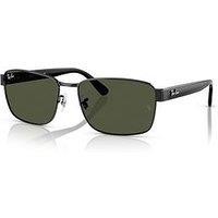 Ray-Ban Rb3750 Square Sunglasses - Black