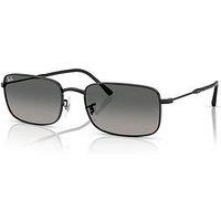 Ray-Ban 0Rb3746 Rectangle Sunglasses-Black