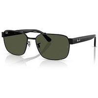 Ray-Ban 0Rb3751 Square Sunglasses- Black