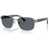 Ray-Ban 0Rb3751 Square Sunglasses-Black