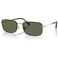 Ray-Ban Rb3746 Rectangle Sunglasses- Black/Gold