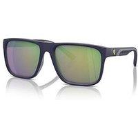 Scuderia Ferrari Ferrari Scuderia Fz6002U Square Sunglasses- Navy