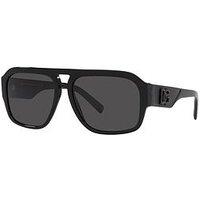 Dolce & Gabbana Dolce & Gabbana 0Dg4403 Pilot Sunglasses-Black