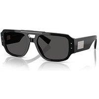 Dolce & Gabbana 0Dg4482 Pilot Sunglasses- Black