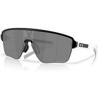 Oakley Sunglasses Corridor Sq Rectangle Sunglasses- Black/White