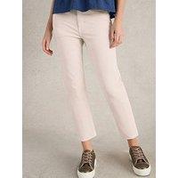 White Stuff Blake Straight Crop Jeans - White