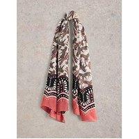 White Stuff Lucinda Leopard Border Scarf