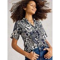 White Stuff Annie Short Sleeve Jersey Shirt