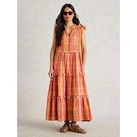 White Stuff Rosie Check Maxi Dress