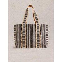 White Stuff Carla Jacquard Tote Bag
