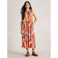White Stuff Rylee Jersey Shirt Dress - Red