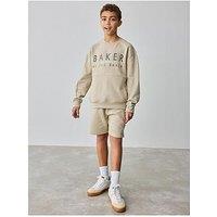 Ted Baker Sweat Top & Short Set - Stone