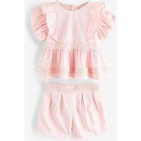 Ted Baker Peplum Top And Shorts Set - Pink