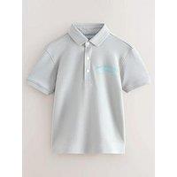 Ted Baker Graphic Polo Shirt - Soft Grey