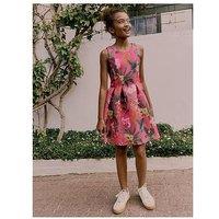 Ted Baker Girls Floral Print Dress - Pink
