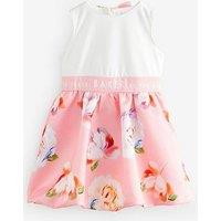 Ted Baker Girls Floral Print Dress - Pink
