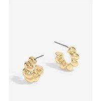 Inicio Gold Plated Twisted Polished Hoops - Gift Pouch