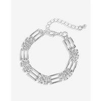 Jon Richard Silver Plated Gate Chain Bracelet